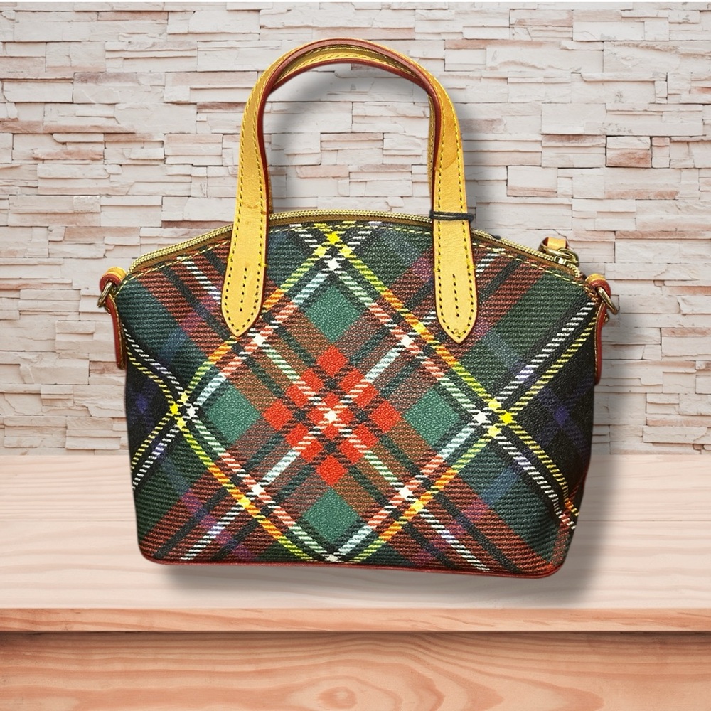 Dooney & Bourke Windsor Small Heidi Plaid Satchel NWT - Picture 2 of 7
